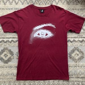 Saint Alfred Maroon Eye Believe SS T-shirt Large